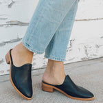 The Venetian Mule - Leather - Black - Women's - Women - Black - Soludos -