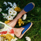 Womens_Espadrilles_The Dali Mule_Canvas Colors_French Blue - Women's Espadrilles - French Blue - Soludos - 
