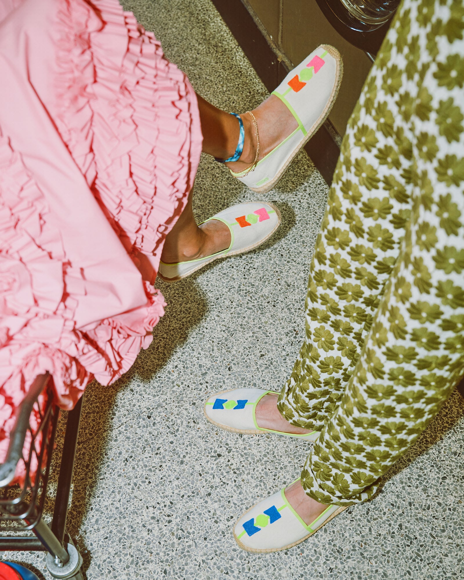 Women's Original Espadrille | Embroidery | Molyan Blue - Natural Undyed - Women's Espadrilles - Natural Undyed - Molyan Blue - Soludos - 