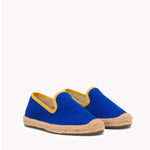 The Smoking Slipper - Contrast Piping - Blue / Yellow - Kids' - Kids' Espadrilles - Blue / Yellow - Soludos - 