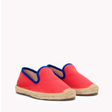 The Smoking Slipper - Contrast Piping - Red / Blue - Kids' - Kids' Espadrilles - Red / Blue - Soludos - 