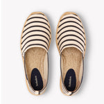Men's Original Espadrille | Woven Stripe | Classic - Ivory - Black - Men's Espadrilles - Ivory - Black - Soludos - 