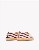 The Original Espadrille - Classic Stripes - Ivory / Navy / Red - Men's - Men's Espadrilles - Ivory / Navy / Red - Soludos - 
