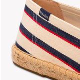 The Original Espadrille - Classic Stripes - Ivory / Navy / Red - Men's - Men's Espadrilles - Ivory / Navy / Red - Soludos - 
