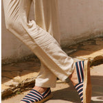 The Original Espadrille - Classic Stripes - Navy / Ivory / Red - Men's - Men's Espadrilles - Navy / Ivory / Red - Soludos - 