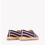 The Original Espadrille - Classic Stripes - Navy / Ivory / Red - Men's - Men's Espadrilles - Navy / Ivory / Red - Soludos - 