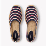 The Original Espadrille - Classic Stripes - Navy / Ivory / Red - Men's - Men's Espadrilles - Navy / Ivory / Red - Soludos - 