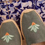 Men's Original Espadrille | Embroidery | Cardenxe - Vintage Green - Men's Espadrilles - Cardenxe - Vintage Green - Soludos - 