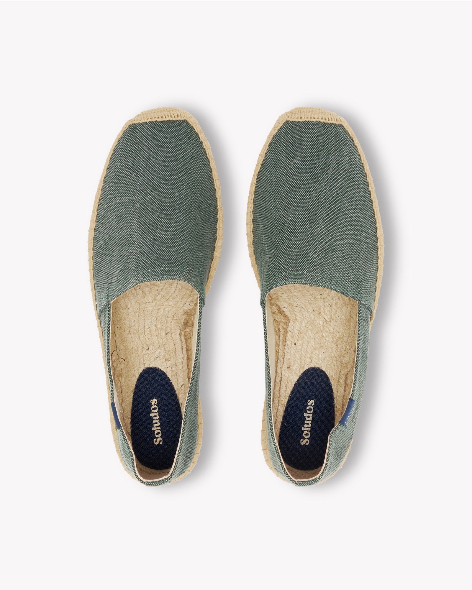 Mens_Espadrilles_The Dali Original_Canvas Colors_Vintage Green - Men's Espadrilles - Vintage Green - Soludos - 