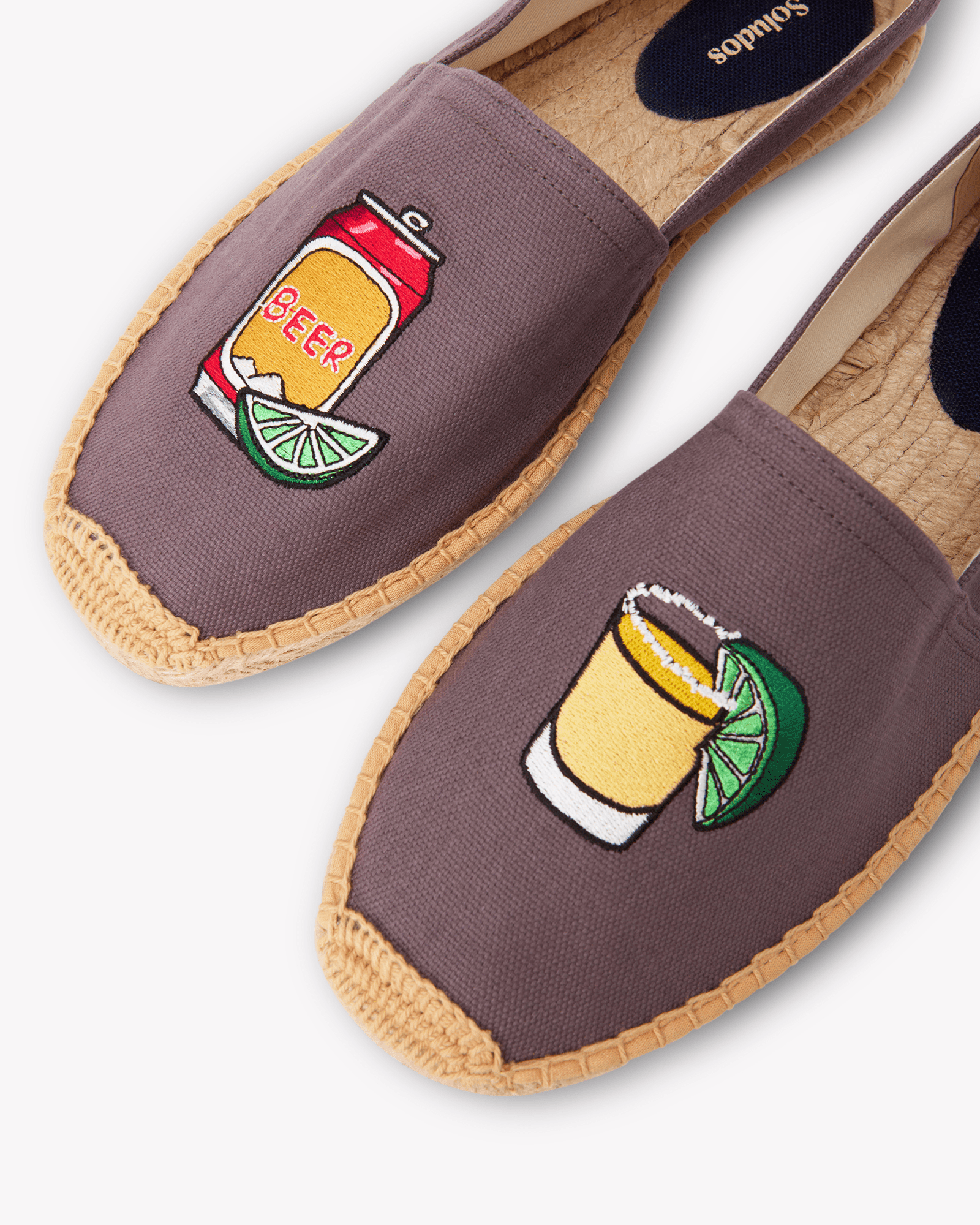 Men's Original Espadrille | Embroidery | Beer - Ceniza Gray - Mens Espadrilles - Beer - Ceniza Gray - ET2C - 