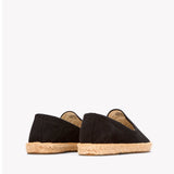 The Smoking Slipper - Embroidery / Palm Tree - Black - Men's - Men's Espadrilles - Black / Palm Tree - Soludos - 