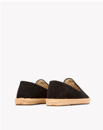 The Smoking Slipper - Embroidery / Palm Tree - Black - Men's - Men's Espadrilles - Black / Palm Tree - Soludos - 