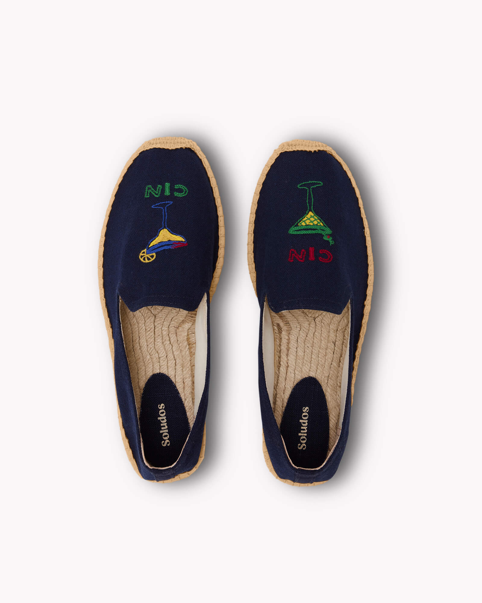 The Smoking Slipper - Embroidery / Cin Cin - Armada Blue - Men's