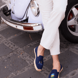 Men's Smoking Espadrille | Embroidery | Boards & Drinks - Armada Blue - Men's Espadrilles - Boards & Drinks - Armada Blue - Soludos - 
