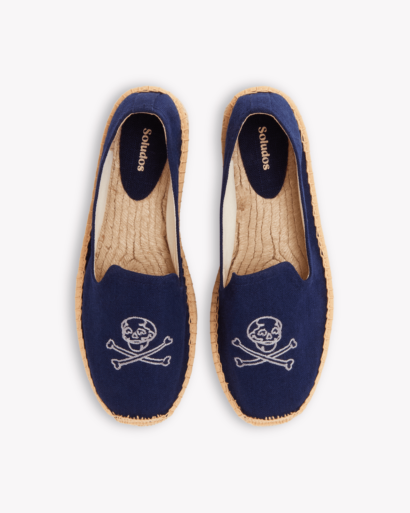 Men's Smoking Espadrille | Embroidery | Boneheads - Armada Blue - Mens Espadrilles - Boneheads - Armada Blue - ET2C - 