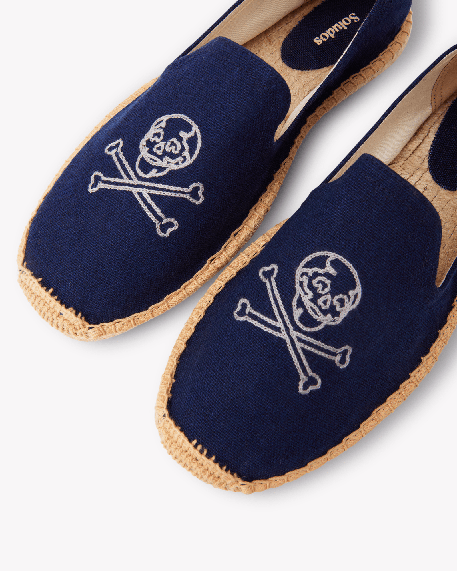 Men's Smoking Espadrille | Embroidery | Boneheads - Armada Blue - Mens Espadrilles - Boneheads - Armada Blue - ET2C - 