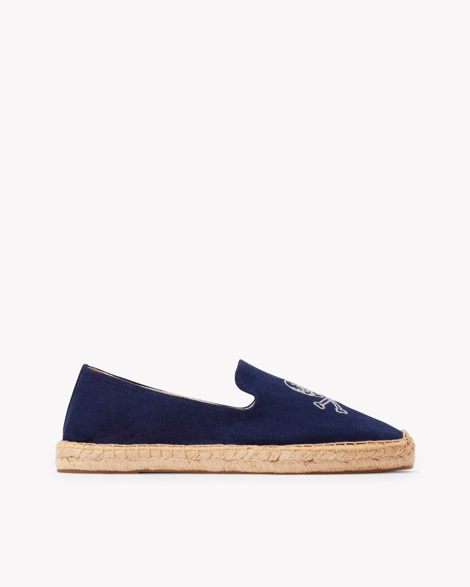 Men's Smoking Espadrille | Embroidery | Boneheads - Armada Blue - Mens Espadrilles - Boneheads - Armada Blue - ET2C - 