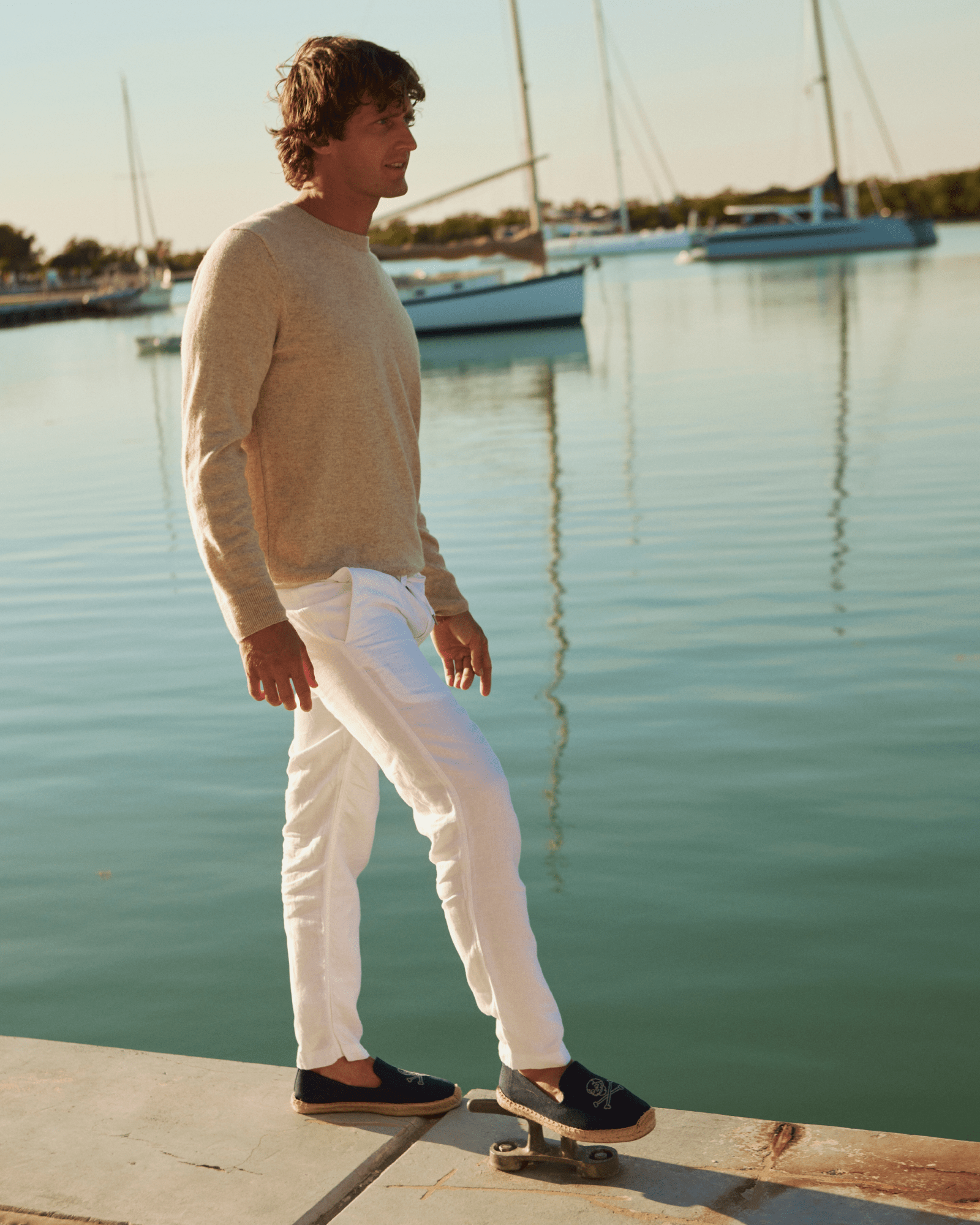 Men's Smoking Espadrille | Embroidery | Boneheads - Armada Blue - Mens Espadrilles - Boneheads - Armada Blue - Soludos - 
