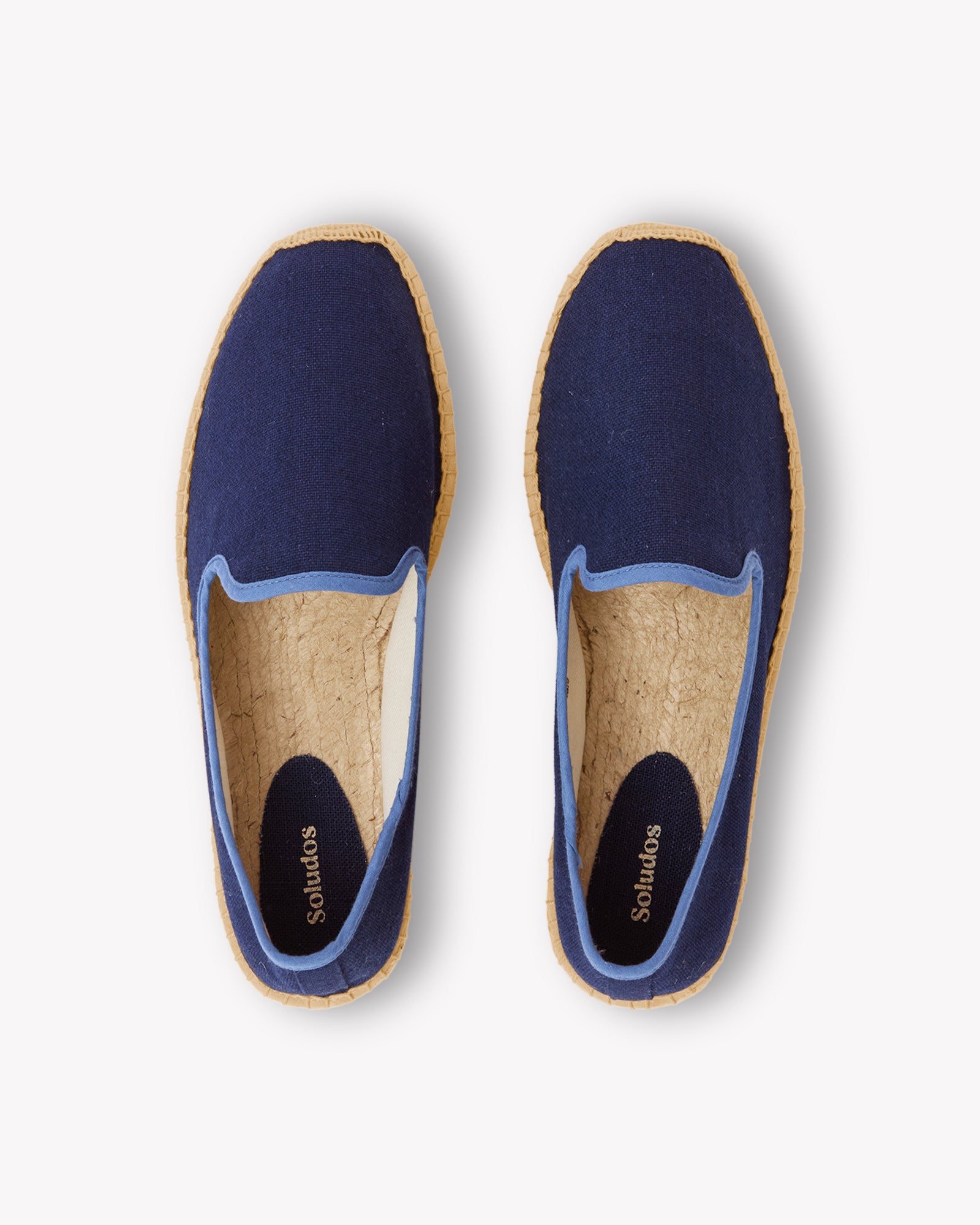 Men's Smoking Espadrille | Woven Color | Dark Navy - Blue - Men's Espadrilles - Dark Navy - Blue - Soludos - 