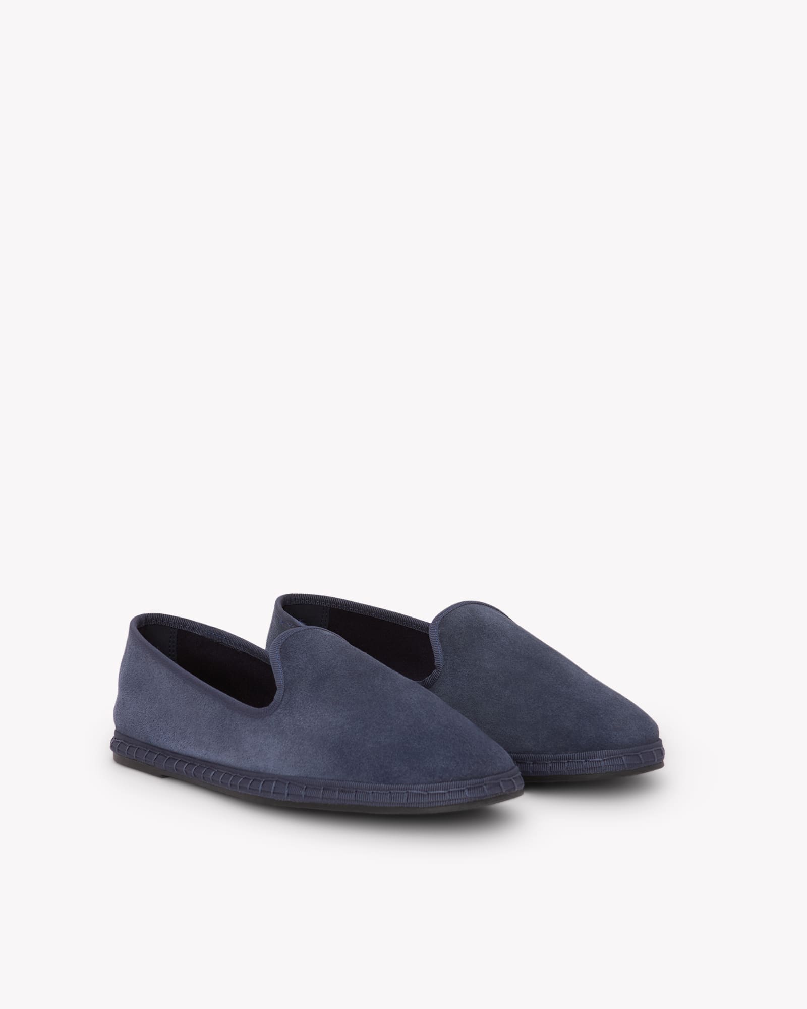 Men's Venetian Loafers | Suede | Indigo Blue - Men's Espadrilles - Indigo Blue - Soludos - 