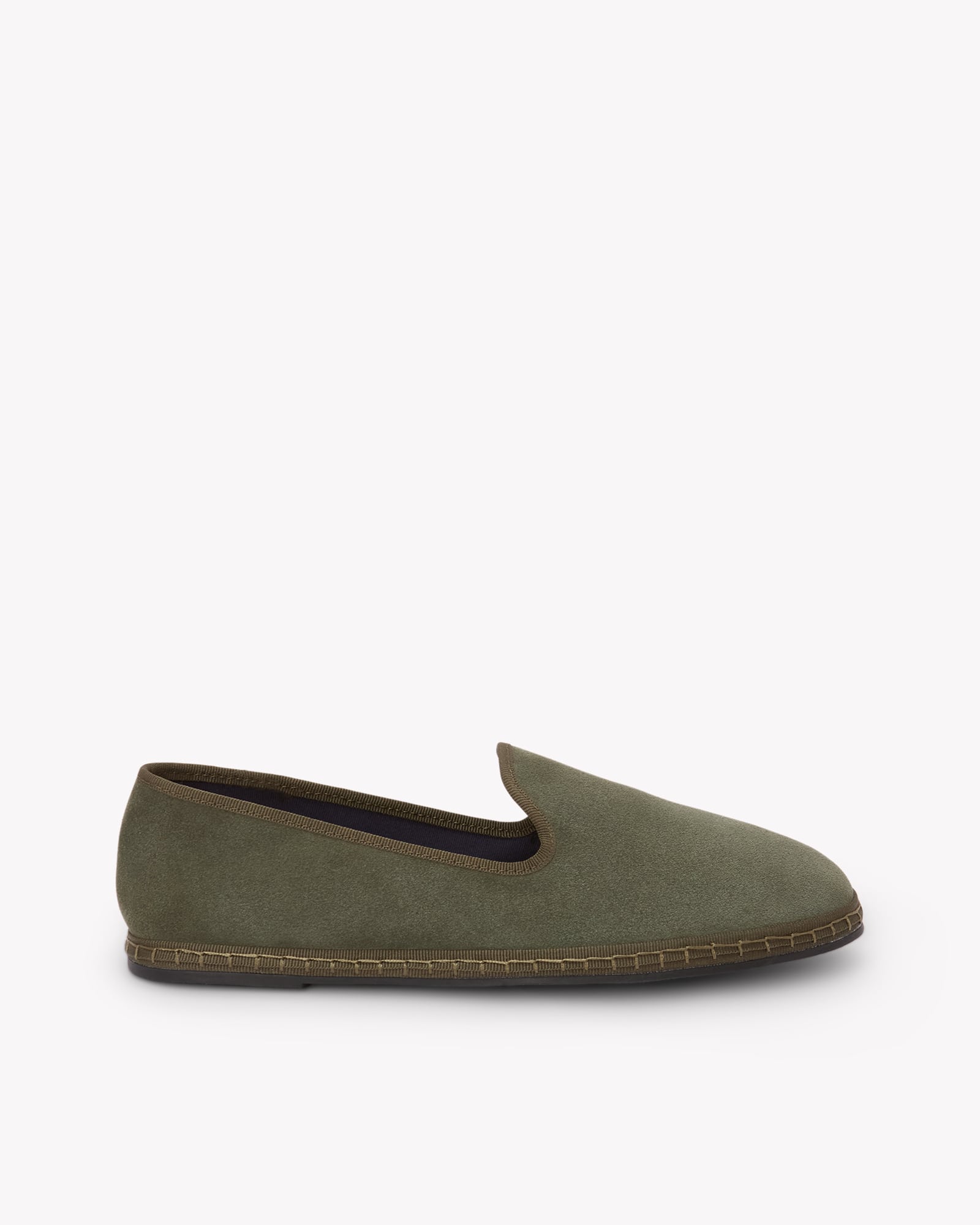 Men's Venetian Loafers | Suede | Bottle Green - Men's Espadrilles - Bottle Green - Soludos - 