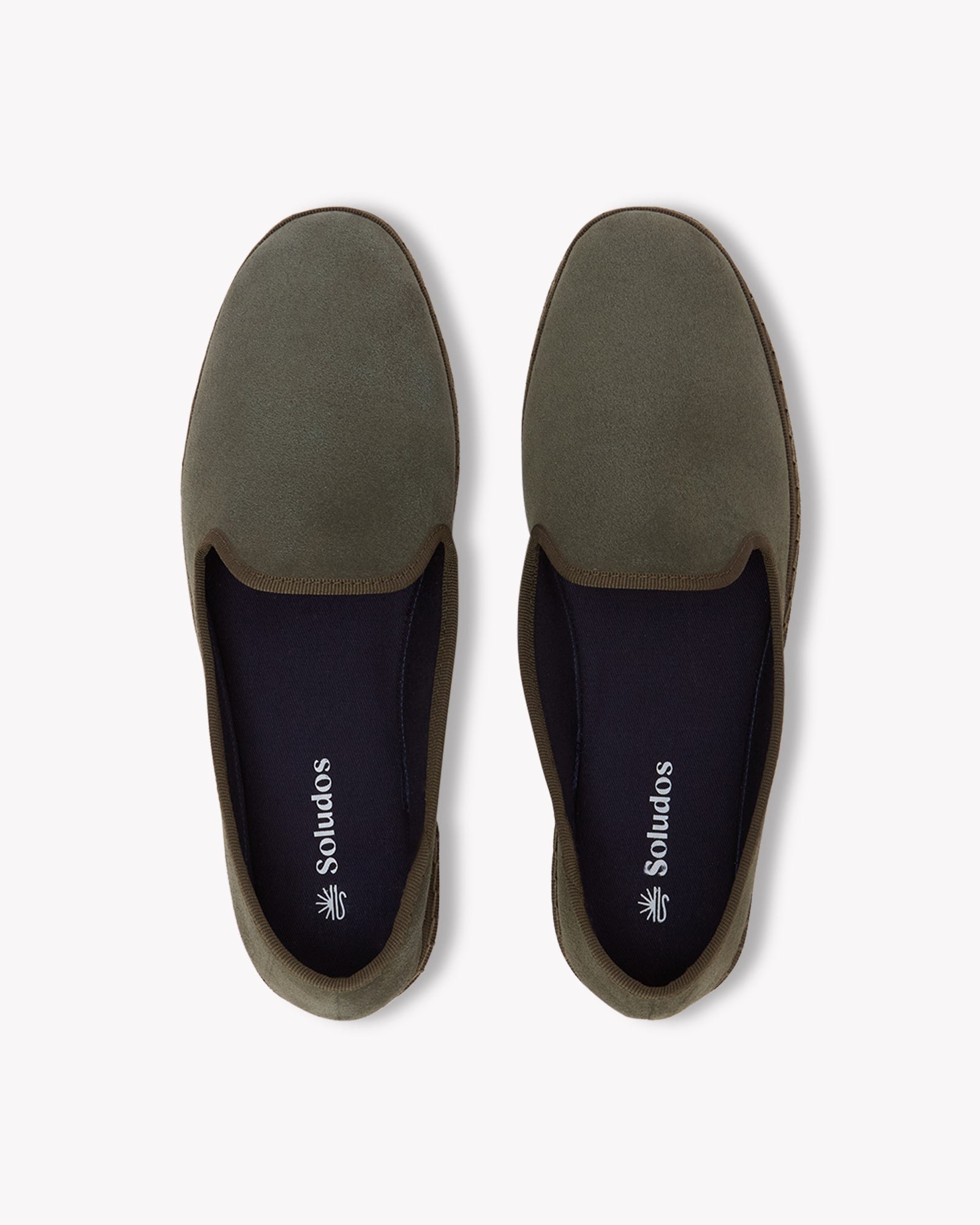 Men's Venetian Loafers | Suede | Bottle Green - Men's Espadrilles - Bottle Green - Soludos - 