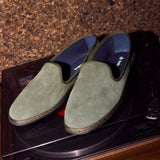 Men's Venetian Loafers | Suede | Bottle Green - Men's Espadrilles - Bottle Green - Soludos - 