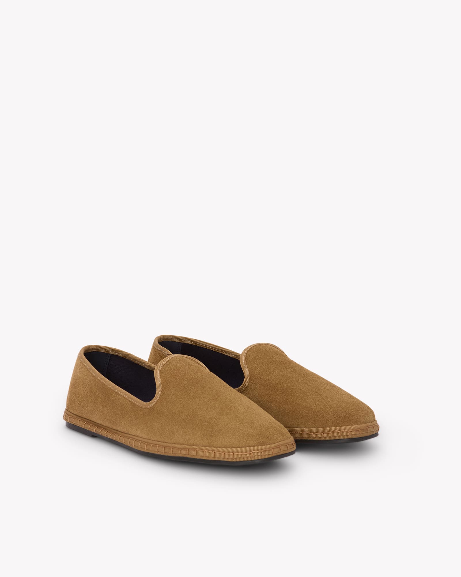 Men's Venetian Loafers | Suede | Camel Brown - Men's Espadrilles - Camel Brown - Soludos - 