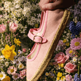 Women's Mary Jane Espadrille | Woven Color | Dusty Rose Pink - Women's Espadrilles - Dusty Rose Pink - Soludos -