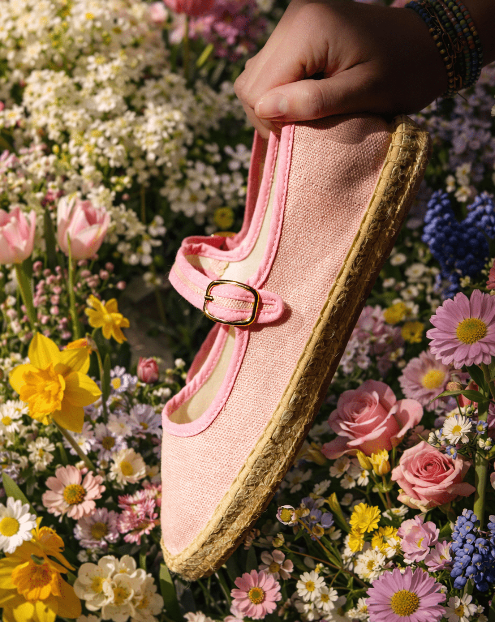 Women's Mary Jane Espadrille | Woven Color | Dusty Rose Pink - Women's Espadrilles - Dusty Rose Pink - Soludos -