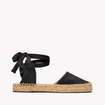 The Lauren Lace Up - Core - Noche Black - Women's - Women's Espadrilles - Noche Black - Soludos - 