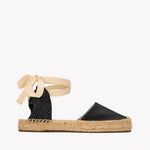 The Lauren Lace Up - Core - Noche Black - Women's - Women's Espadrilles - Noche Black - Soludos - 