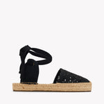 Womens_Espadrilles_The Lauren Lace Up_Crochet_Noche Black - Women's Espadrilles - Noche Black - Soludos - 