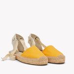 Womens_Espadrilles_The Lauren Lace Up_Linen Colors_Poppy Orange - Women's Espadrilles - Poppy Orange - Soludos - 