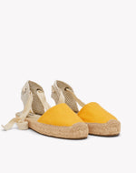 Womens_Espadrilles_The Lauren Lace Up_Linen Colors_Poppy Orange - Women's Espadrilles - Poppy Orange - Soludos - 