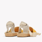 Womens_Espadrilles_The Lauren Lace Up_Linen Colors_Poppy Orange - Women's Espadrilles - Poppy Orange - Soludos - 