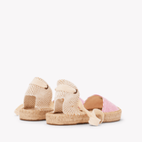 Women's Lauren Lace Up Espadrille | Seersucker | Classic Pink - Womens Espadrilles - Classic Pink - ET2C - 