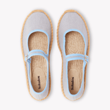 Women's Mary Jane Espadrille | Woven Color | Dolphin Blue - Womens Espadrilles - Dolphin Blue - ET2C - 