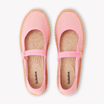 Women's Mary Jane Espadrille | Woven Color | Dusty Rose Pink - Womens Espadrilles - Dusty Rose Pink - ET2C - 