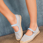 Women's Mary Jane Espadrille | Woven Color | Dolphin Blue - Women's Espadrilles - Dolphin Blue - Soludos -