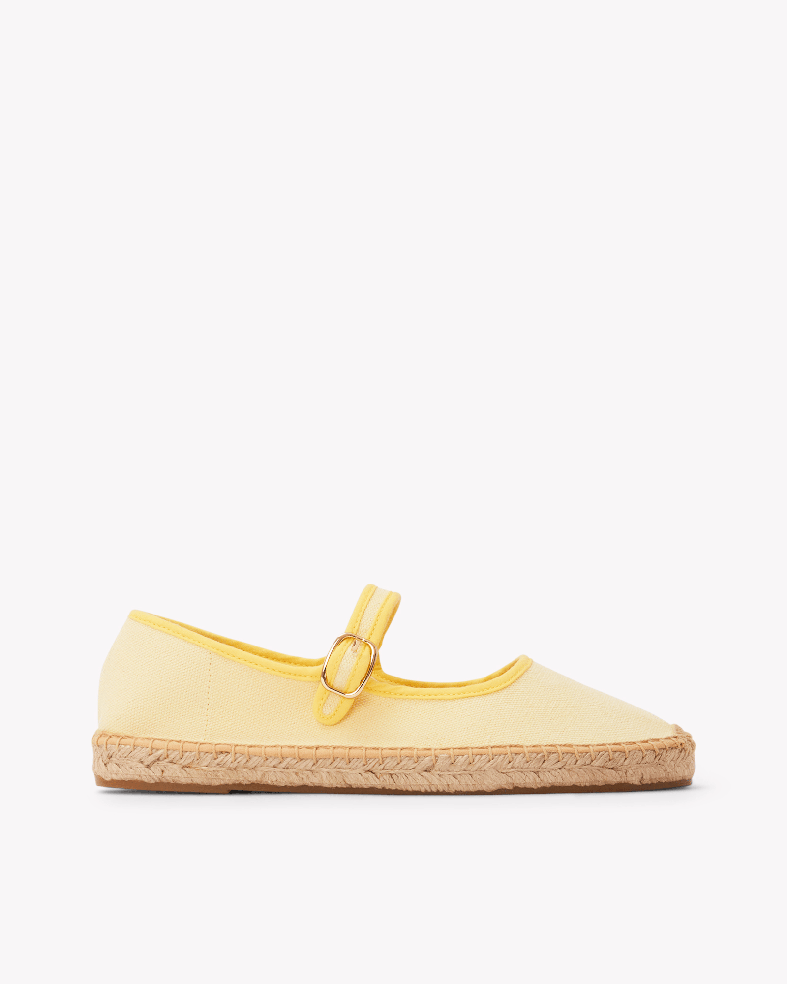 Women's Mary Jane Espadrille | Woven Color | Butter Yellow - Womens Espadrilles - Butter Yellow - ET2C - 