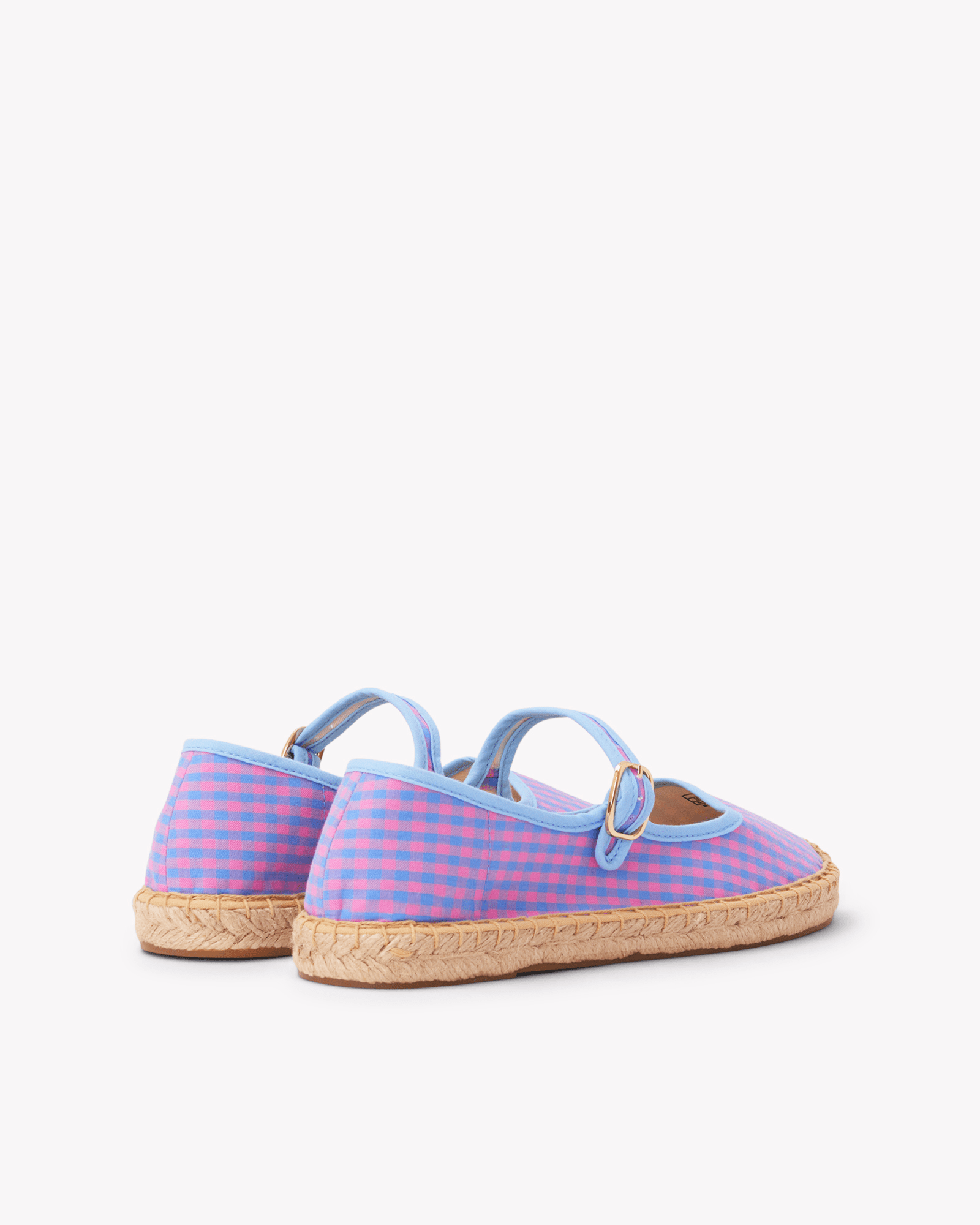 Women's Mary Jane Espadrille | Vichy | Blue - Pink - Womens Espadrilles - Blue - Pink - ET2C - 