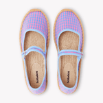 Women's Mary Jane Espadrille | Vichy | Blue - Pink - Womens Espadrilles - Blue - Pink - ET2C - 
