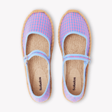Women's Mary Jane Espadrille | Vichy | Blue - Pink - Womens Espadrilles - Blue - Pink - ET2C - 