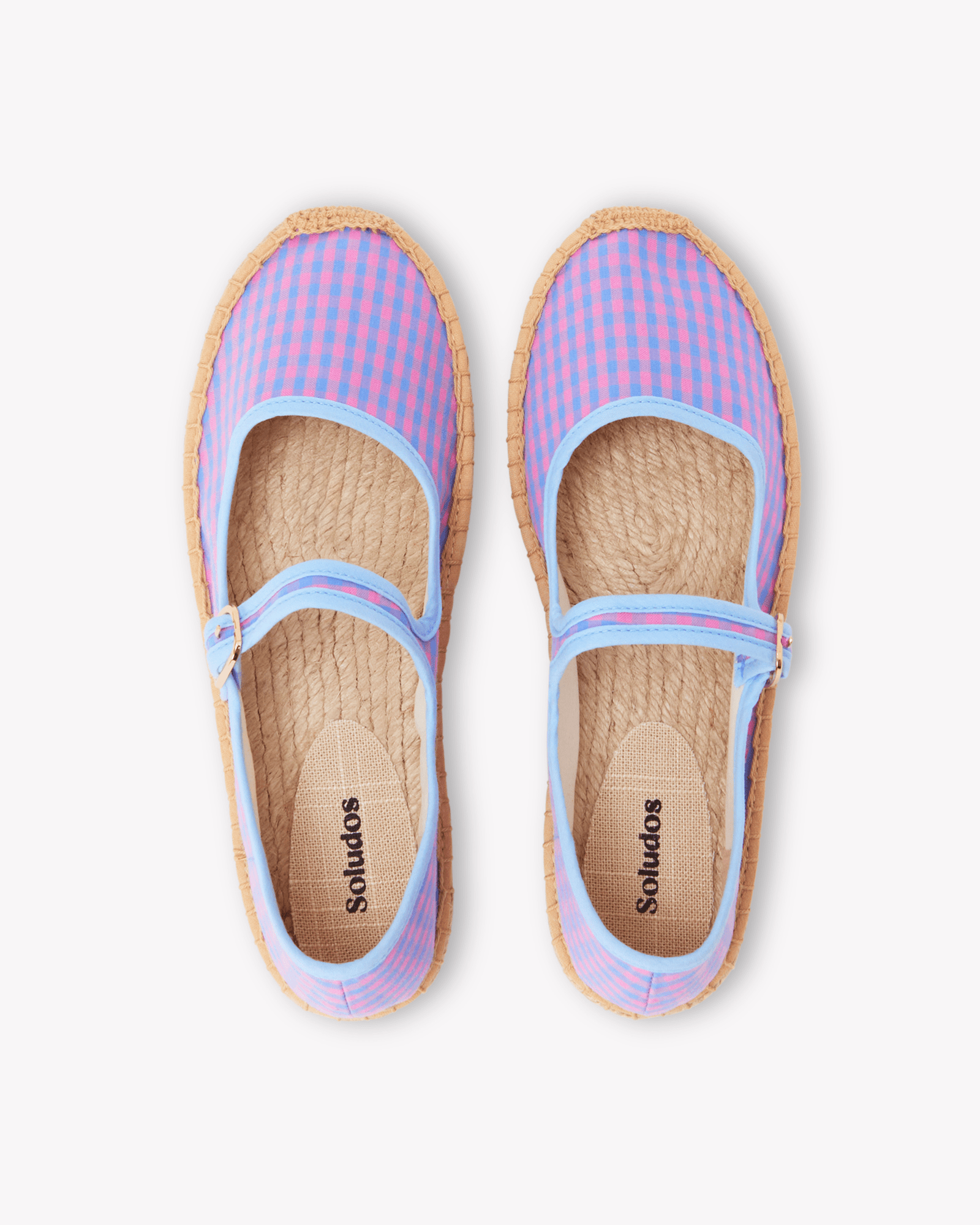 Women's Mary Jane Espadrille | Vichy | Blue - Pink - Womens Espadrilles - Blue - Pink - ET2C - 
