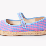 Women's Mary Jane Espadrille | Vichy | Blue - Pink - Womens Espadrilles - Blue - Pink - ET2C - 