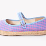 Women's Mary Jane Espadrille | Vichy | Blue - Pink - Womens Espadrilles - Blue - Pink - ET2C - 