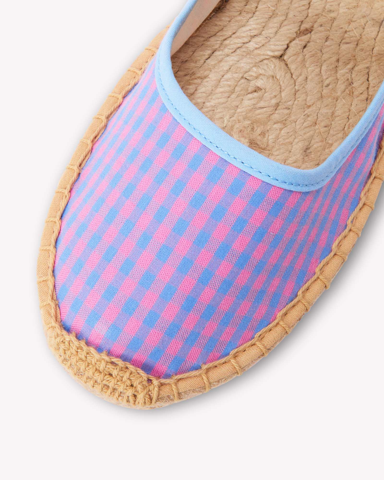 Women's Mary Jane Espadrille | Vichy | Blue - Pink - Womens Espadrilles - Blue - Pink - ET2C - 