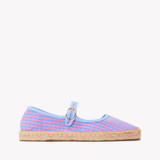 Women's Mary Jane Espadrille | Vichy | Blue - Pink - Womens Espadrilles - Blue - Pink - ET2C - 