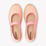Women's Mary Jane Espadrille | Vichy | Pink - Yellow - Womens Espadrilles - Pink - Yellow - ET2C - 